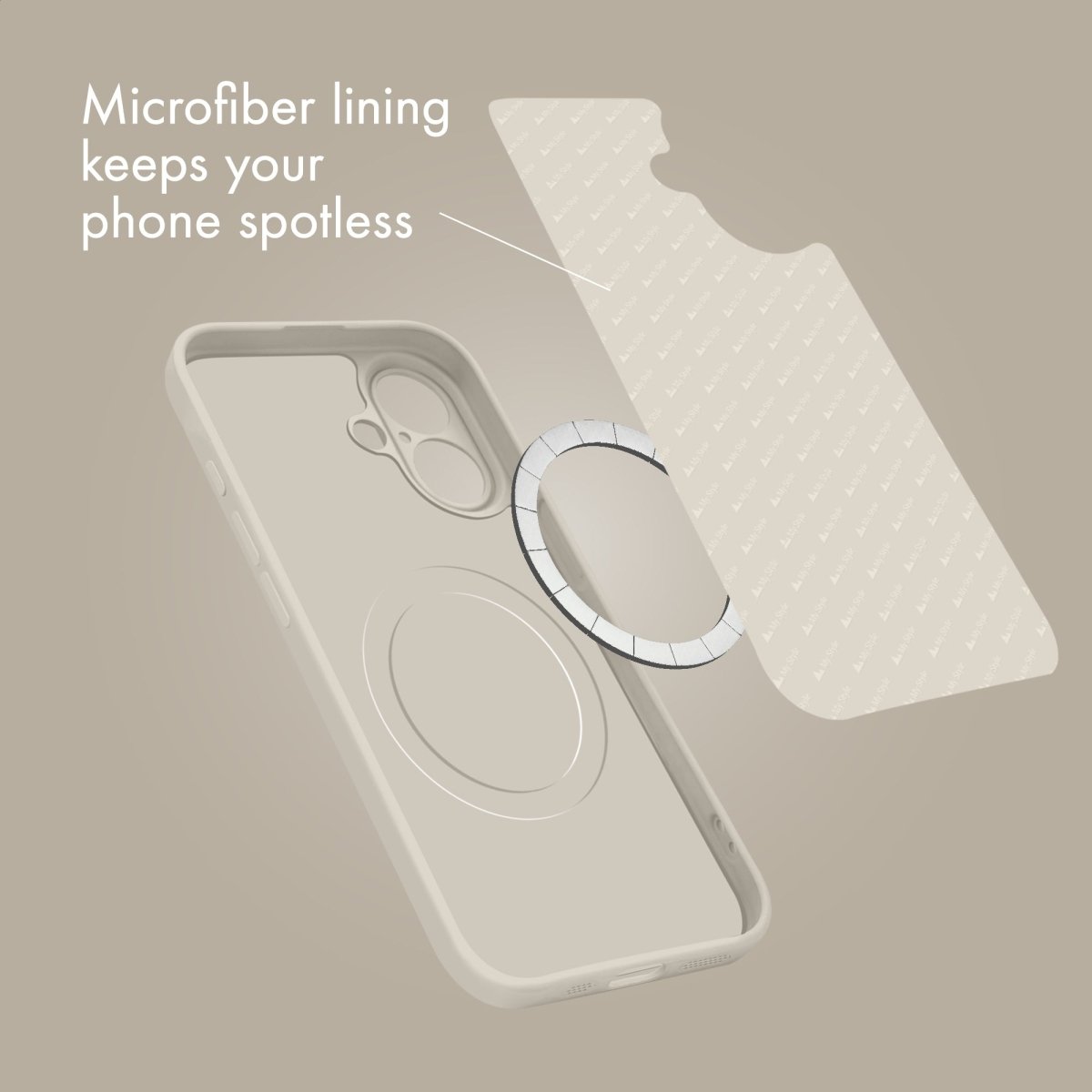 My Style Protective Flex Magsafe Compatible Case For Iphone 17 Air Antique White - 123TelecomShop