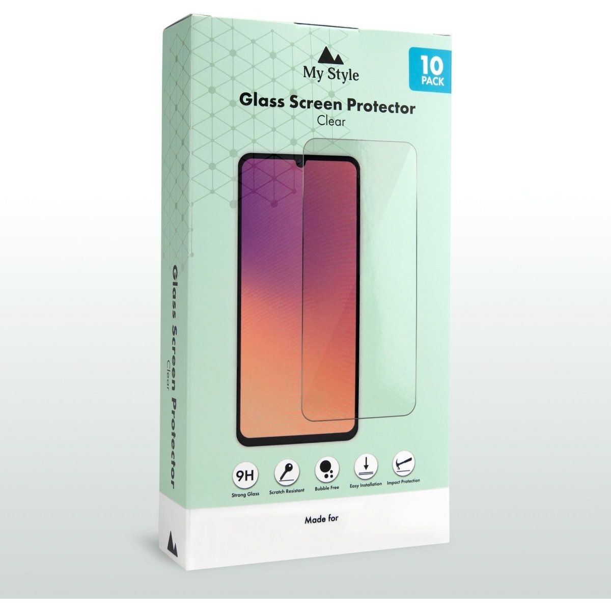 My Style Tempered Glass Screen Protector For Apple Iphone 16 Pro Max/17 Pro Max Clear (10 - Pack) - 123TelecomShop