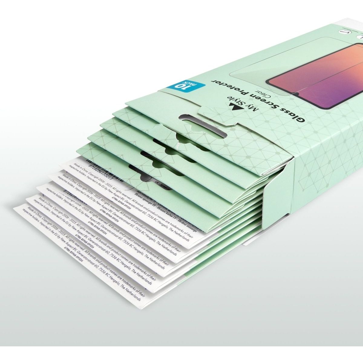 My Style Tempered Glass Screen Protector For Apple Iphone 16 Pro Max/17 Pro Max Clear (10 - Pack) - 123TelecomShop