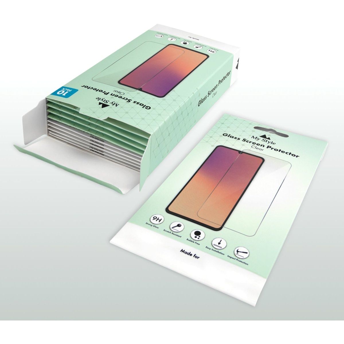 My Style Tempered Glass Screen Protector For Apple Iphone 16 Pro Max/17 Pro Max Clear (10 - Pack) - 123TelecomShop