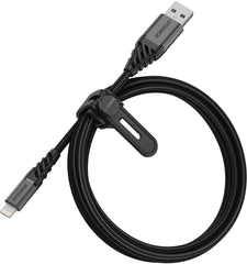 Otterbox Nylon Braided Charge/Sync Cable Apple Lightning 1M Black - 123TelecomShop
