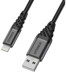 Otterbox Nylon Braided Charge/Sync Cable Apple Lightning 1M Black - 123TelecomShop