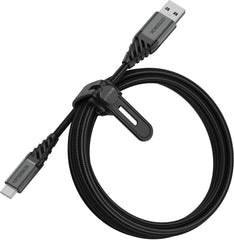 Otterbox Nylon Braided Charge/Sync Cable Apple Lightning 2M Black - 123TelecomShop