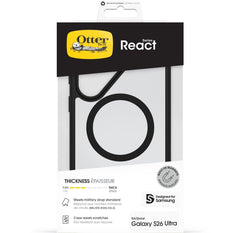 Otterbox React Magnets Series Samsung Galaxy S26 Ultra 5G Clear/Black - 123TelecomShop