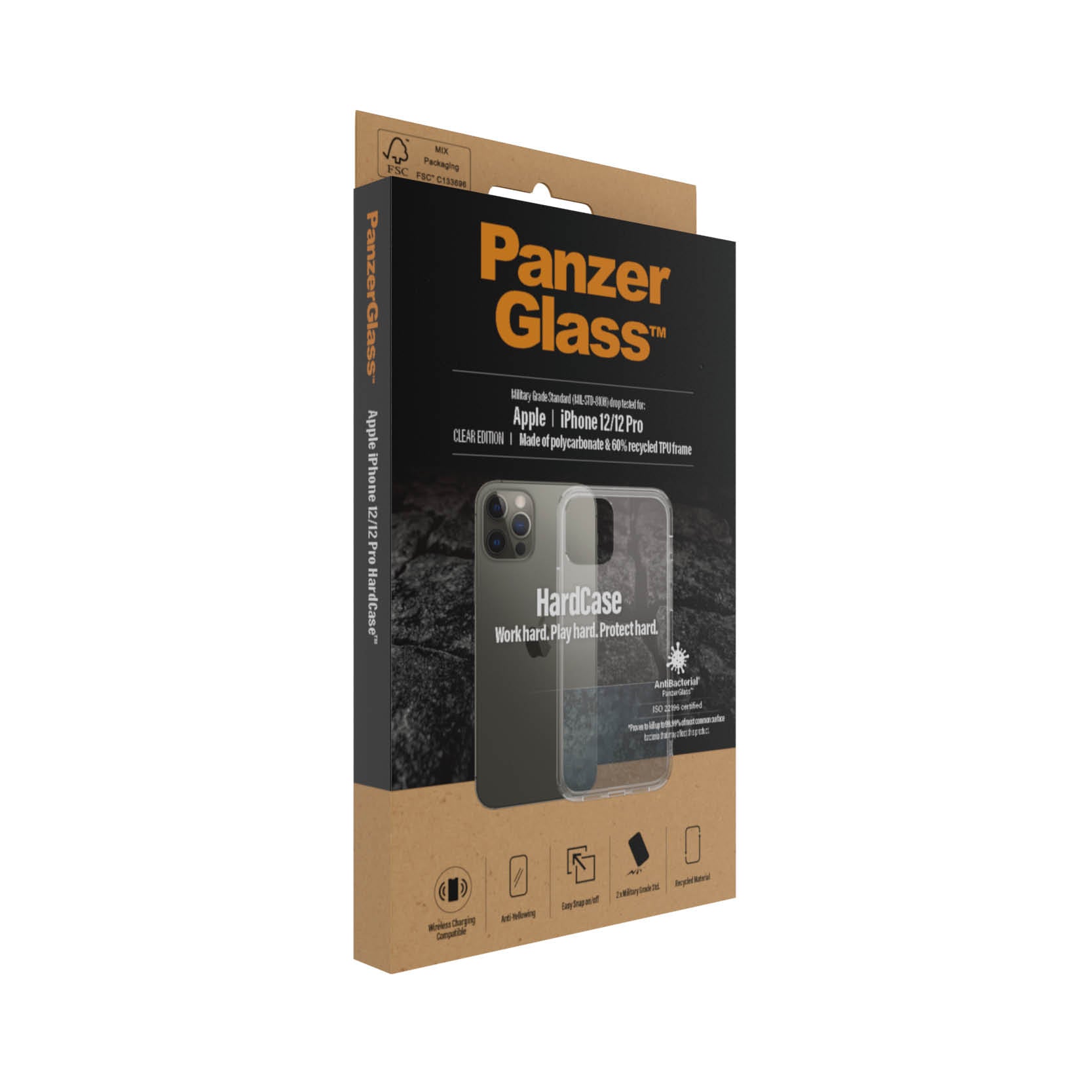 PanzerGlass Apple iPhone 12/12 Pro HardCase, Transparant - 123TelecomShop