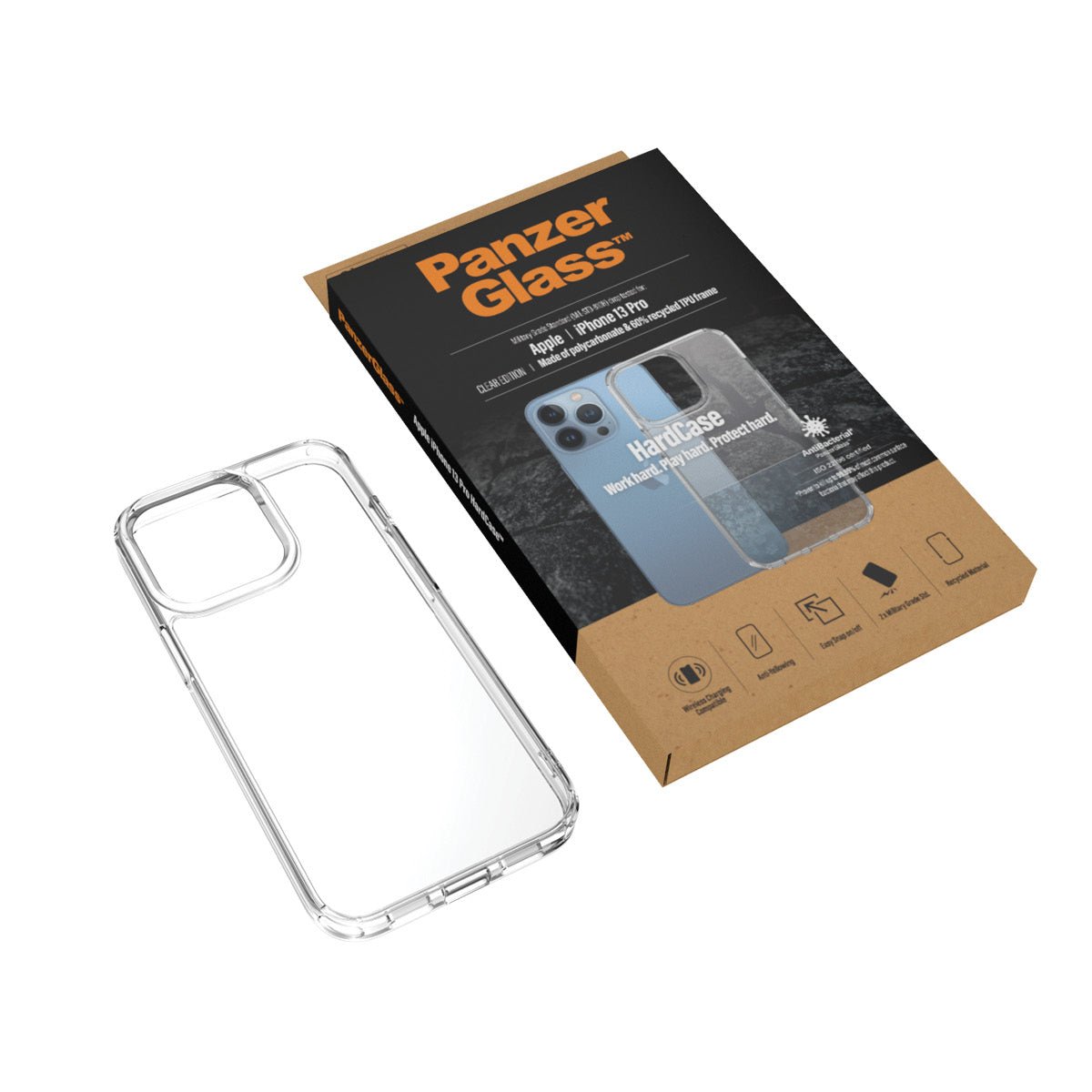 PanzerGlass Apple iPhone 13 Pro HardCase, Transparant - 123TelecomShop