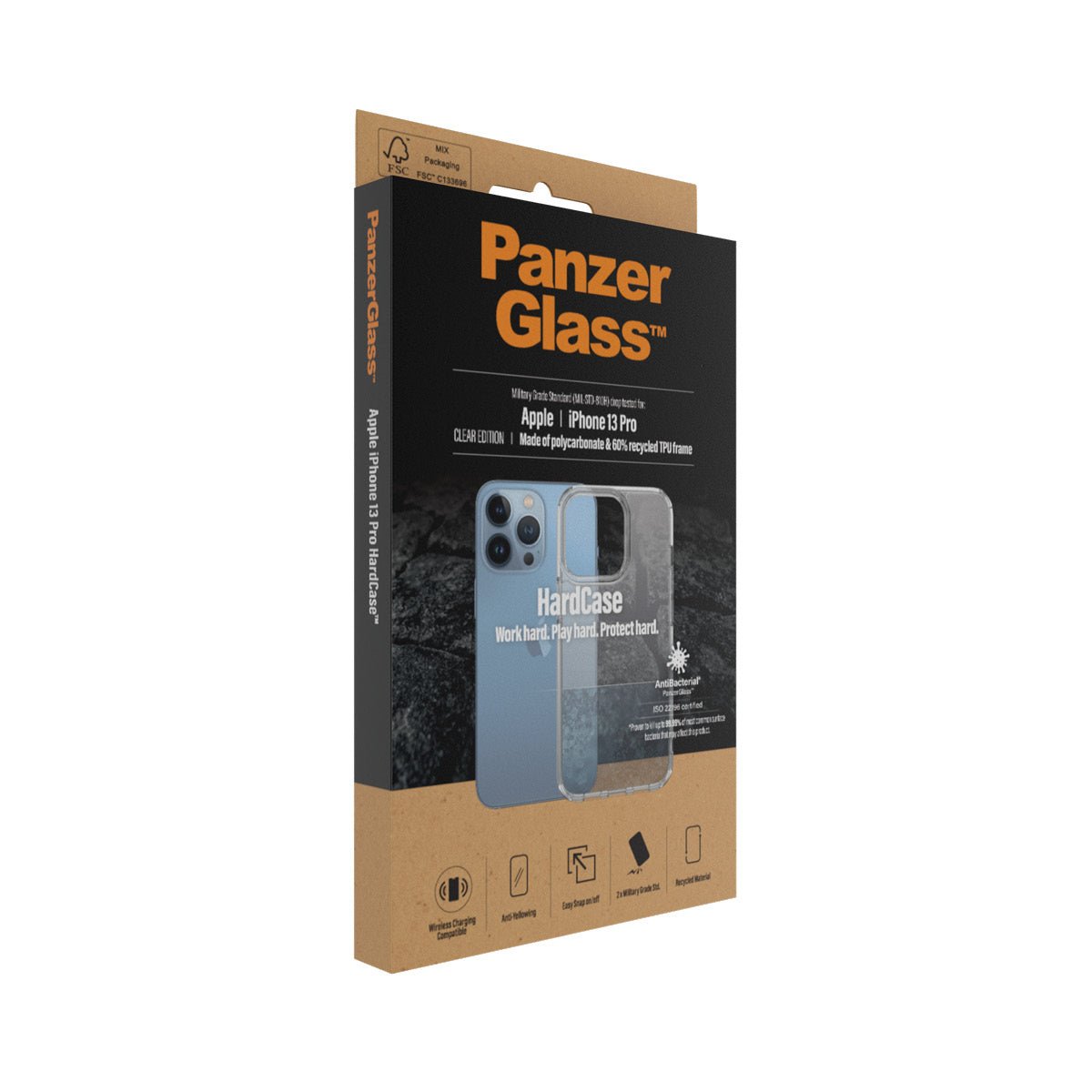 PanzerGlass Apple iPhone 13 Pro HardCase, Transparant - 123TelecomShop