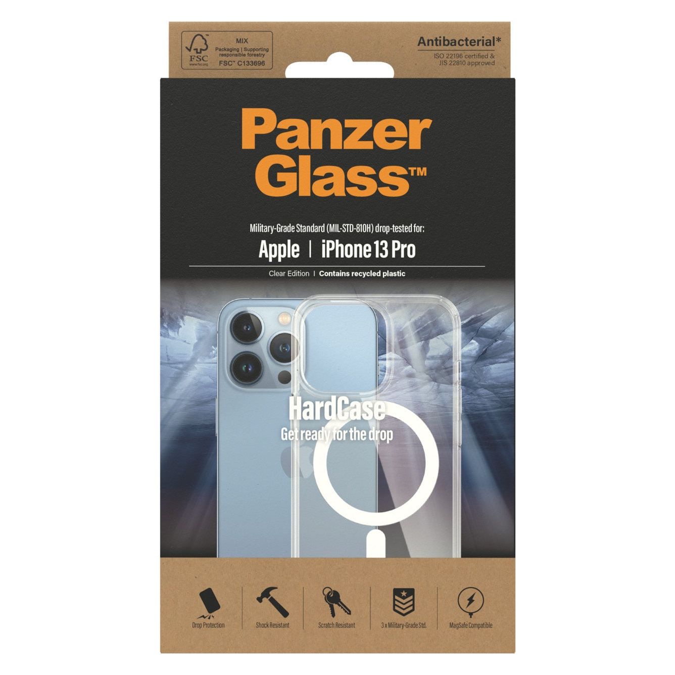 PanzerGlass Apple iPhone 13 Pro MagSafe HardCase, Transparant - 123TelecomShop