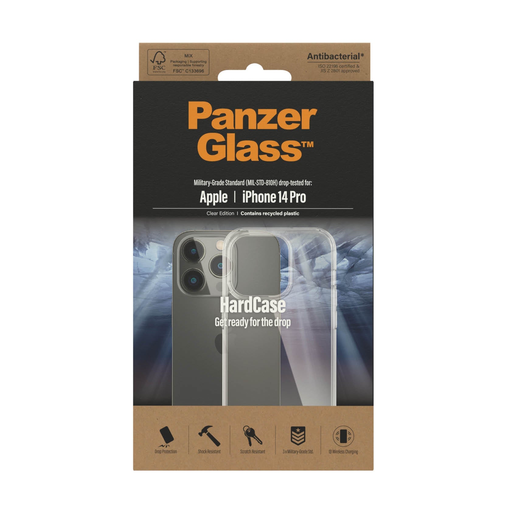 PanzerGlass Apple iPhone 14 Pro HardCase, Transparant - 123TelecomShop