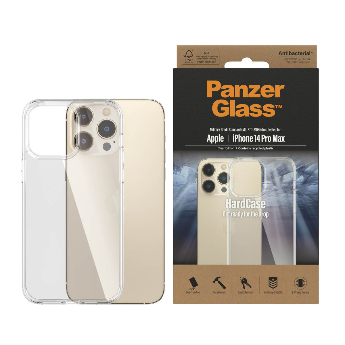 PanzerGlass Apple iPhone 14 Pro Max HardCase, Transparant - 123TelecomShop