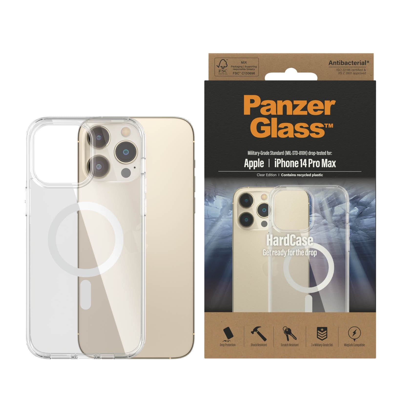 PanzerGlass Apple iPhone 14 Pro Max MagSafe HardCase, Transparant - 123TelecomShop