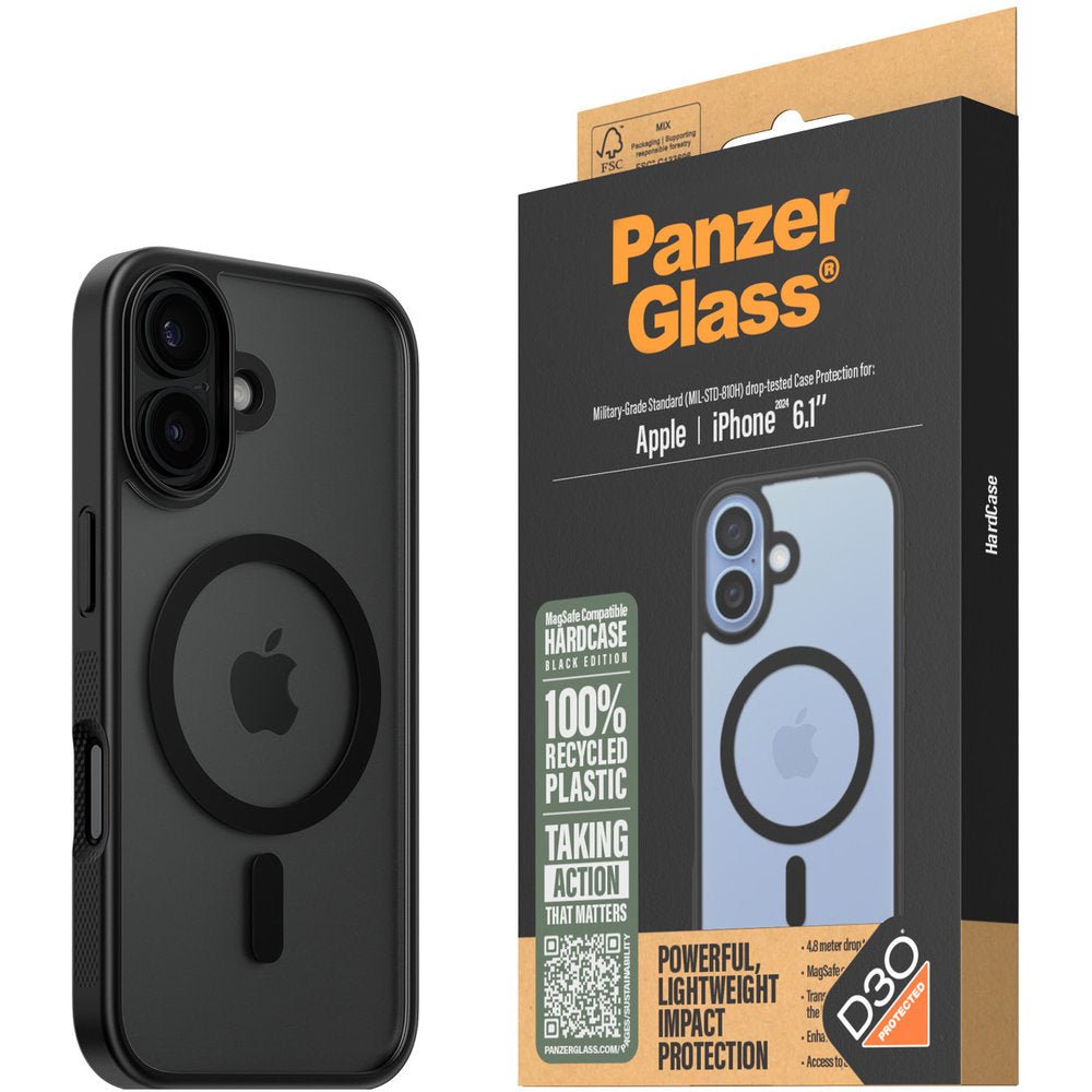 PanzerGlass Apple iPhone 16 MagSafe HardCase, Zwart - 123TelecomShop