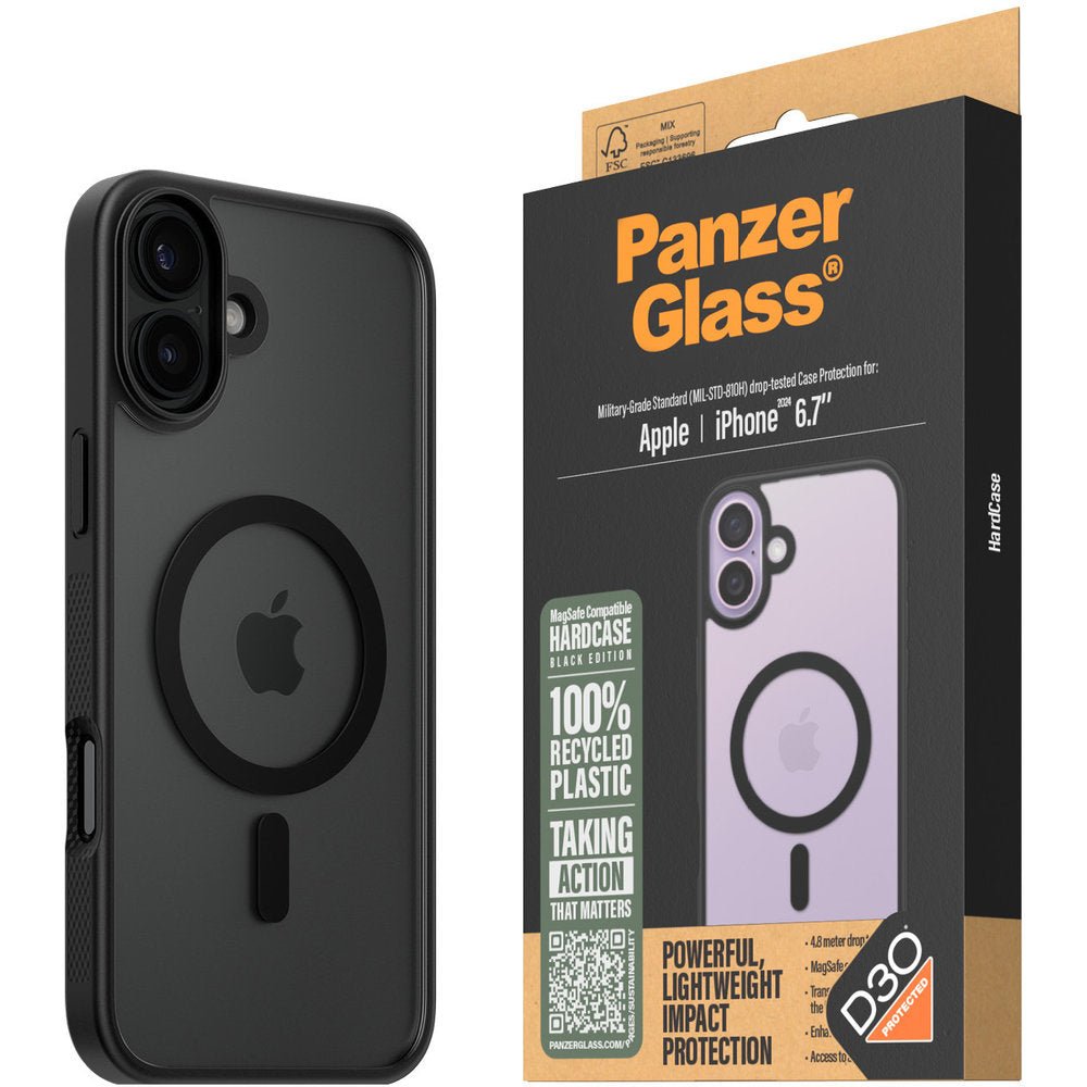 PanzerGlass Apple iPhone 16 Plus MagSafe HardCase, Zwart - 123TelecomShop