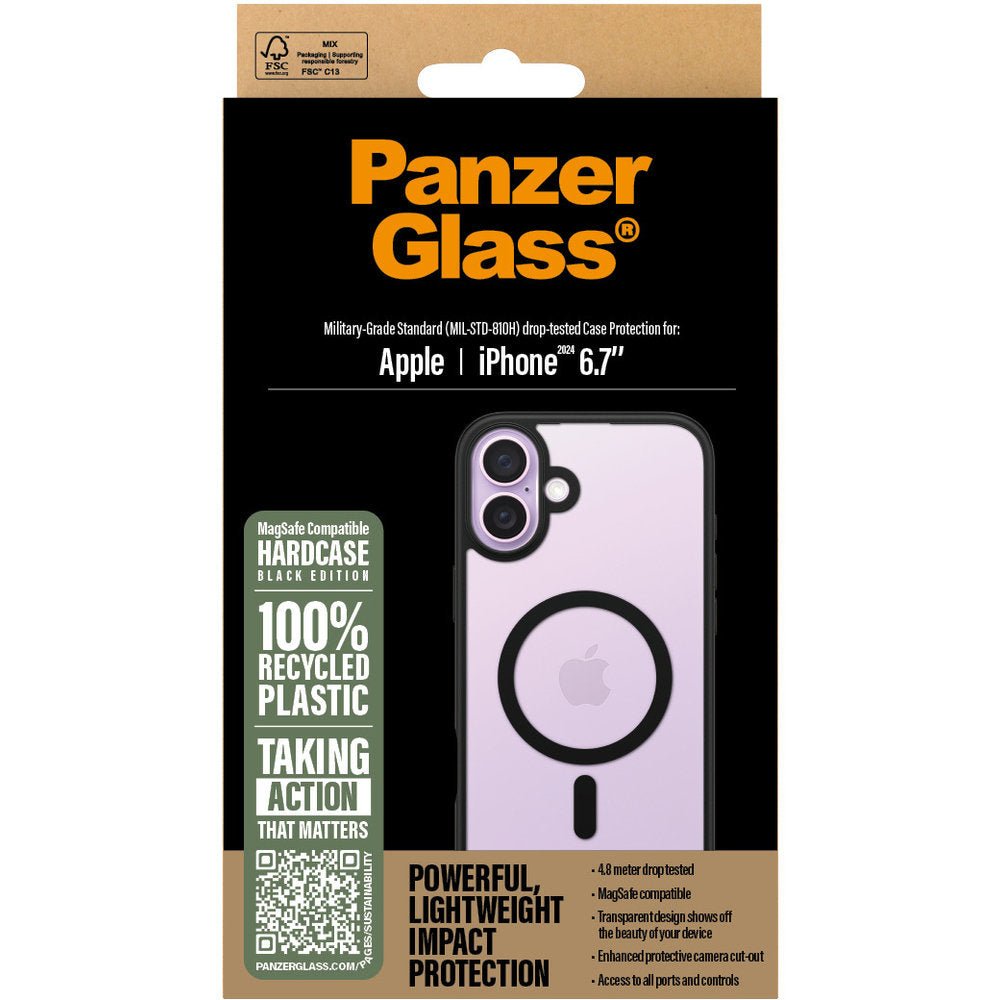 PanzerGlass Apple iPhone 16 Plus MagSafe HardCase, Zwart - 123TelecomShop