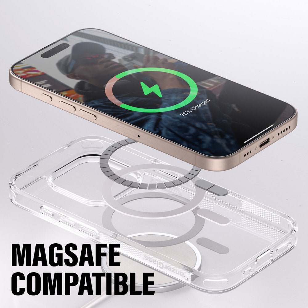 PanzerGlass Apple iPhone 16 Pro MagSafe HardCase, Transparant - 123TelecomShop