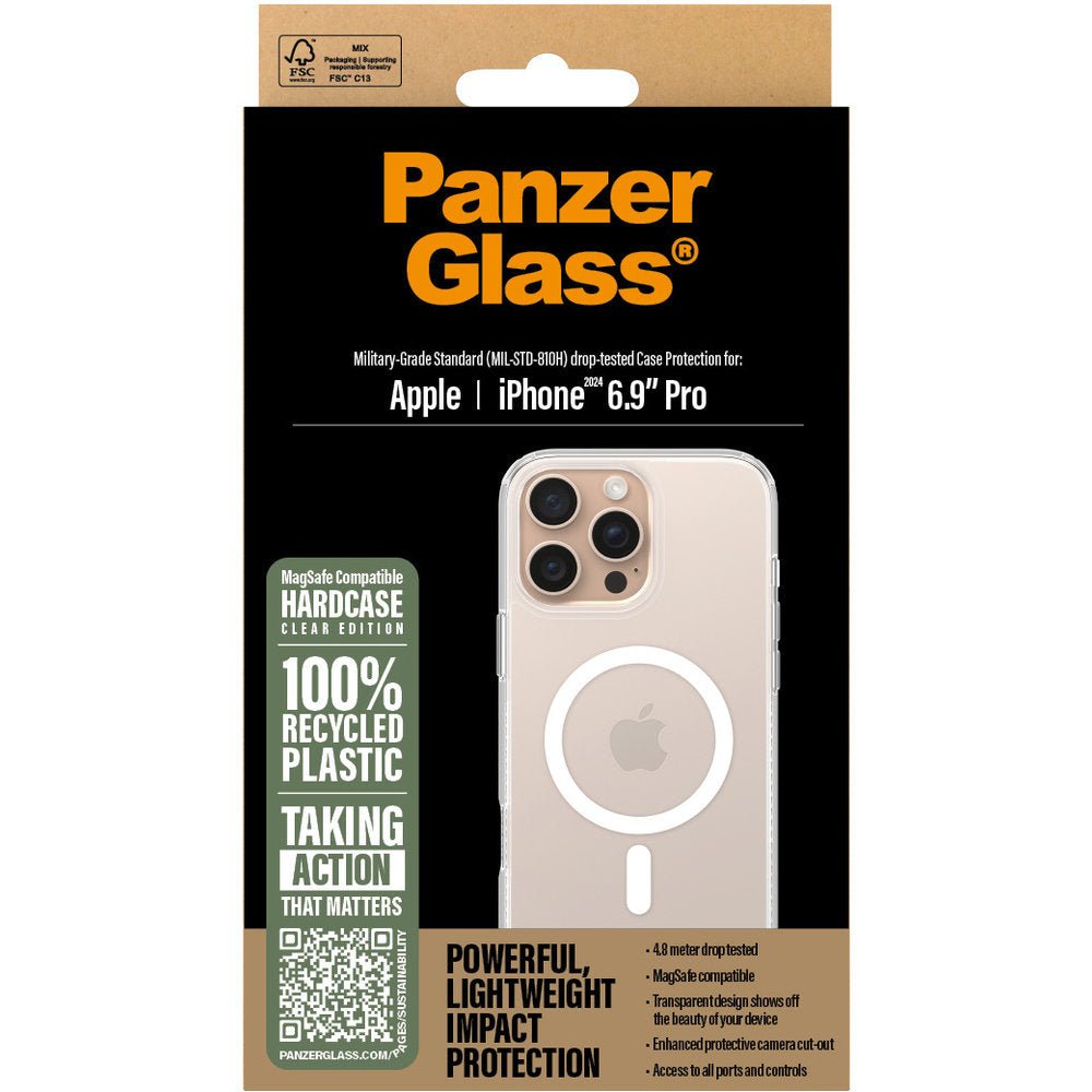 PanzerGlass Apple iPhone 16 Pro Max MagSafe HardCase, Transparant - 123TelecomShop