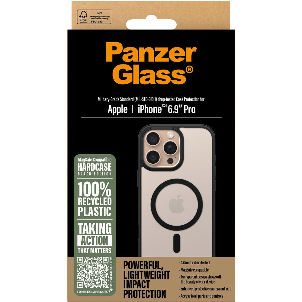 PanzerGlass Apple iPhone 16 Pro Max MagSafe HardCase, Zwart - 123TelecomShop