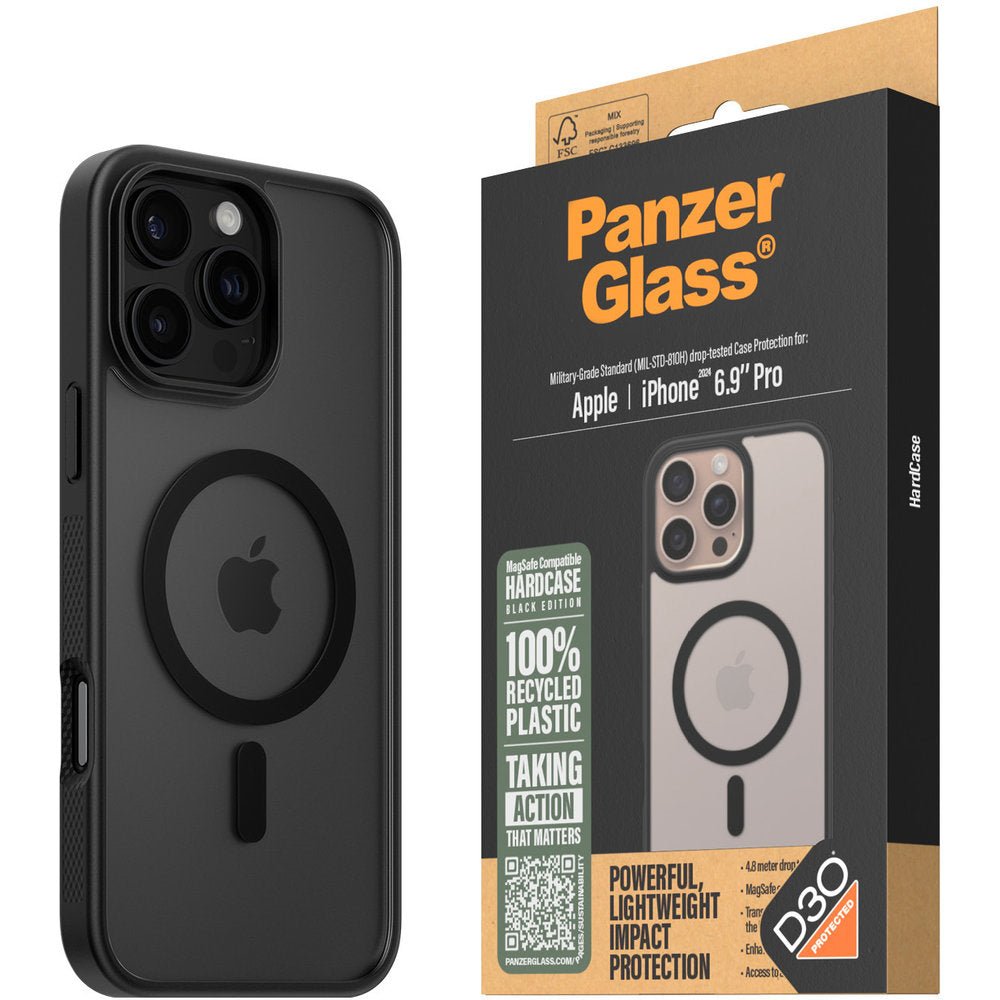 PanzerGlass Apple iPhone 16 Pro Max MagSafe HardCase, Zwart - 123TelecomShop