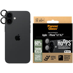 PanzerGlass Apple iPhone 16/16 Plus Hoops Camera Protector, Zwart - 123TelecomShop