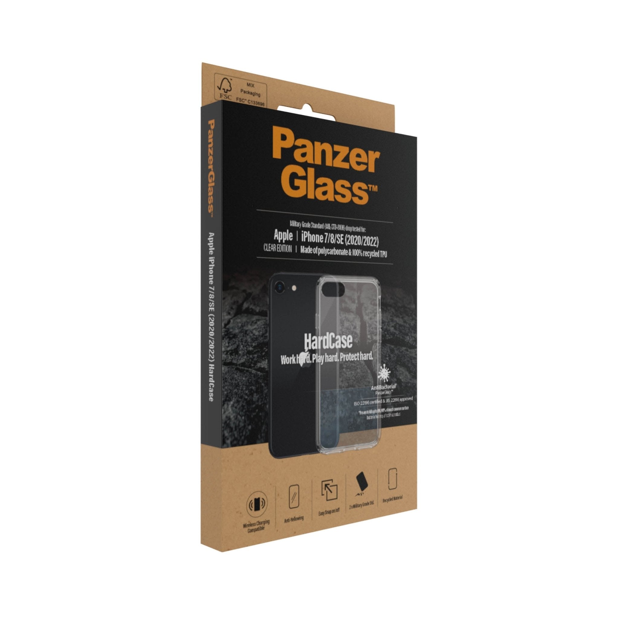 PanzerGlass Apple iPhone 7/8/SE 2020/2022 HardCase, Transparant - 123TelecomShop