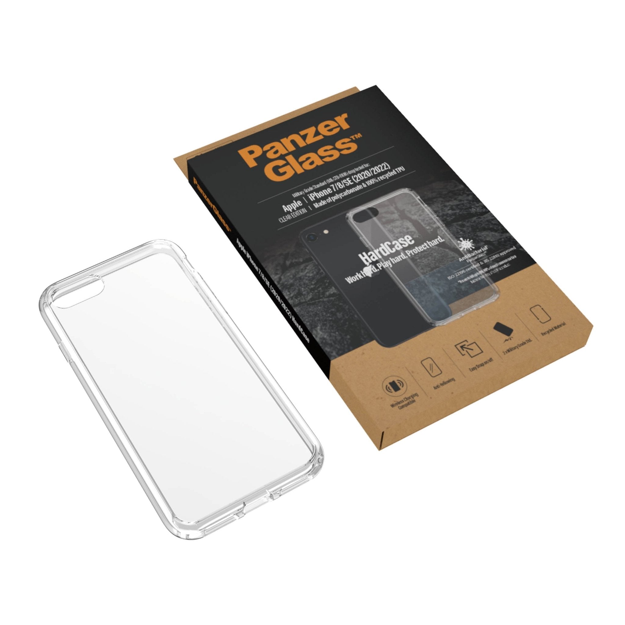 PanzerGlass Apple iPhone 7/8/SE 2020/2022 HardCase, Transparant - 123TelecomShop