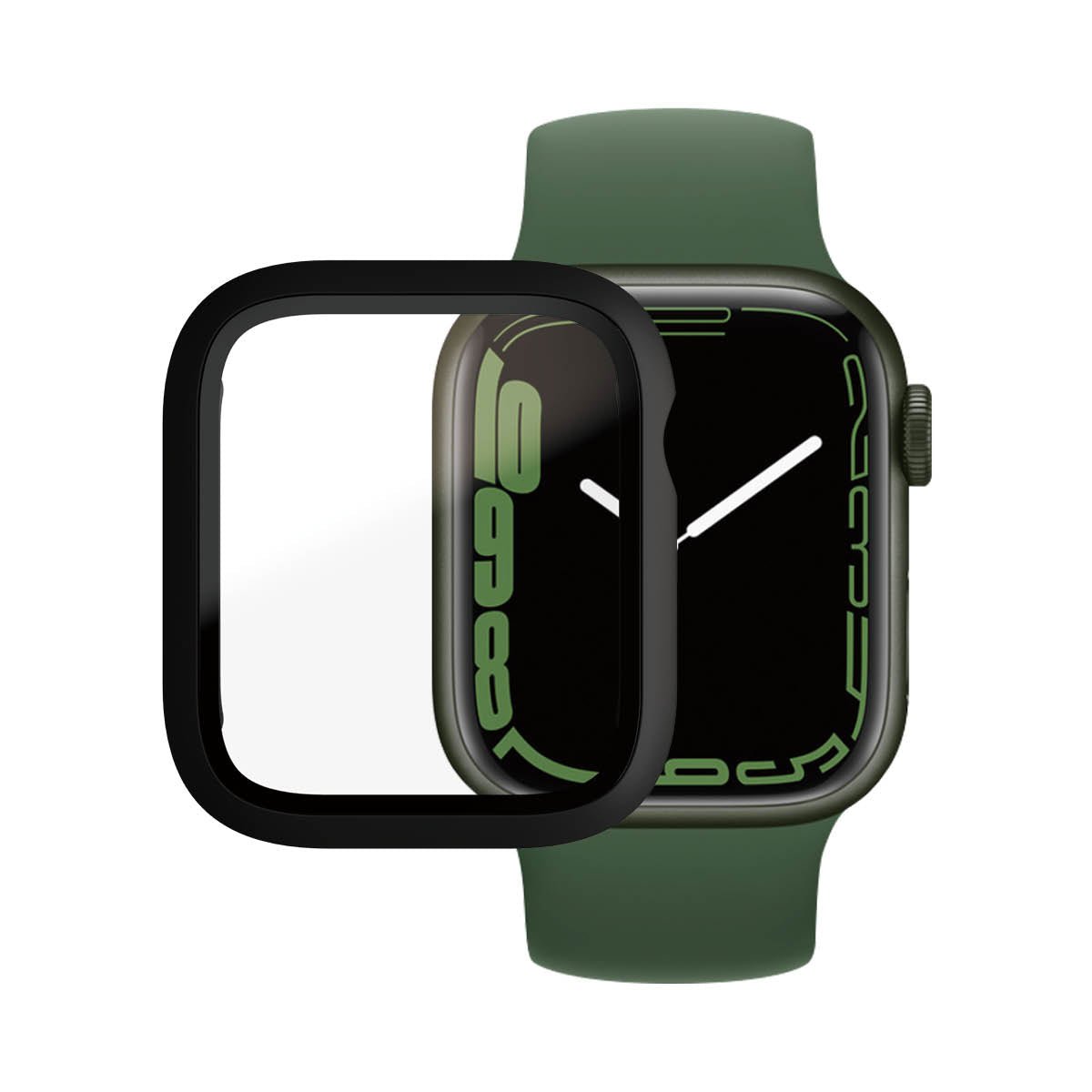 PanzerGlass Apple Watch Screenprotector 7/8/9 41MM, Zwart - 123TelecomShop