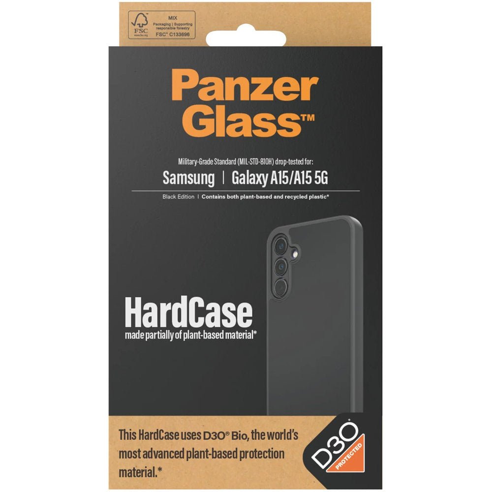 PanzerGlass Samsung A15 HardCase D30, Zwart - 123TelecomShop