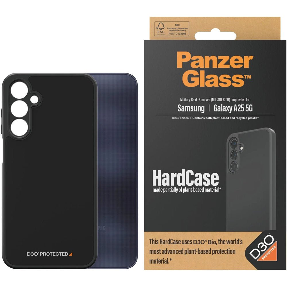 PanzerGlass Samsung A25 HardCase D30, Zwart - 123TelecomShop