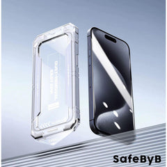 SafeByB Clear Tempered Glass iPhone 12/12 Pro met Installatietray Dust Removal - 123TelecomShop