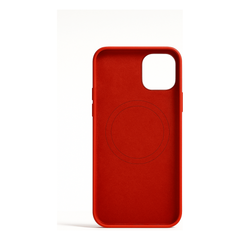 SafeByB iPhone 13 MagSafe Siliconen Case - Rood - 123TelecomShop