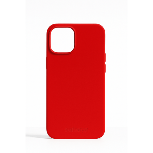 SafeByB iPhone 13 MagSafe Siliconen Case - Rood - 123TelecomShop