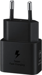 Samsung Ep-T2510Xbegeu Samsung Usb-C Pd Wall Charger 25W + Usb-C Cable Black Bulk - 123TelecomShop