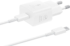 Samsung Ep-T2510Xwegeu Samsung Usb-C Pd Wall Charger 25W + Usb-C Cable White Bulk - 123TelecomShop