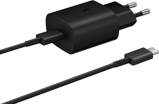 Samsung Ep-Ta800Xbegww Samsung Super Fast Pd Wall Charger Usb-C Incl. Usb-C Cable 25W Black Bulk - 123TelecomShop