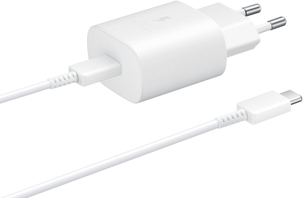 Samsung Ep-Ta800Xwegww Samsung Super Fast Pd Wall Charger Usb-C Incl. Usb-C Cable 25W White Bulk - 123TelecomShop