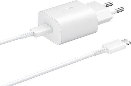 Samsung Ep-Ta800Xwegww Samsung Super Fast Pd Wall Charger Usb-C Incl. Usb-C Cable 25W White Bulk - 123TelecomShop