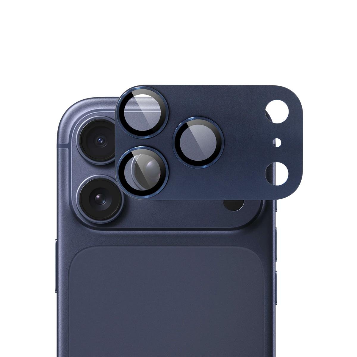 ScreenArmor iPhone 17 Pro Camera Lens Protector Tempered Glass Blauw - 123TelecomShop