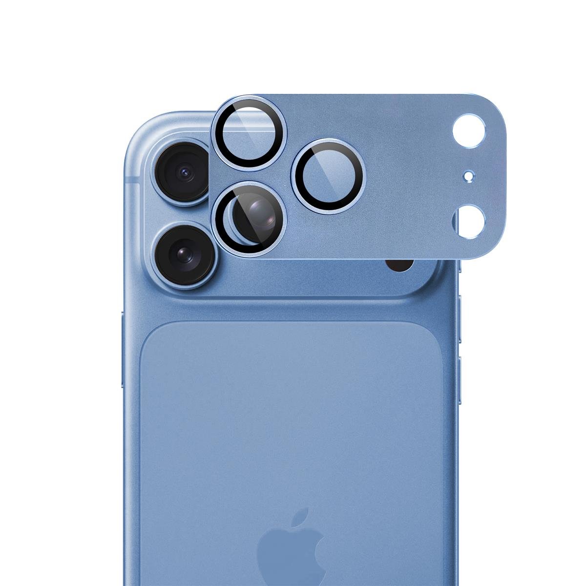 ScreenArmor iPhone 18 Pro Camera Lens Protector Tempered Glass Blauw - 123TelecomShop