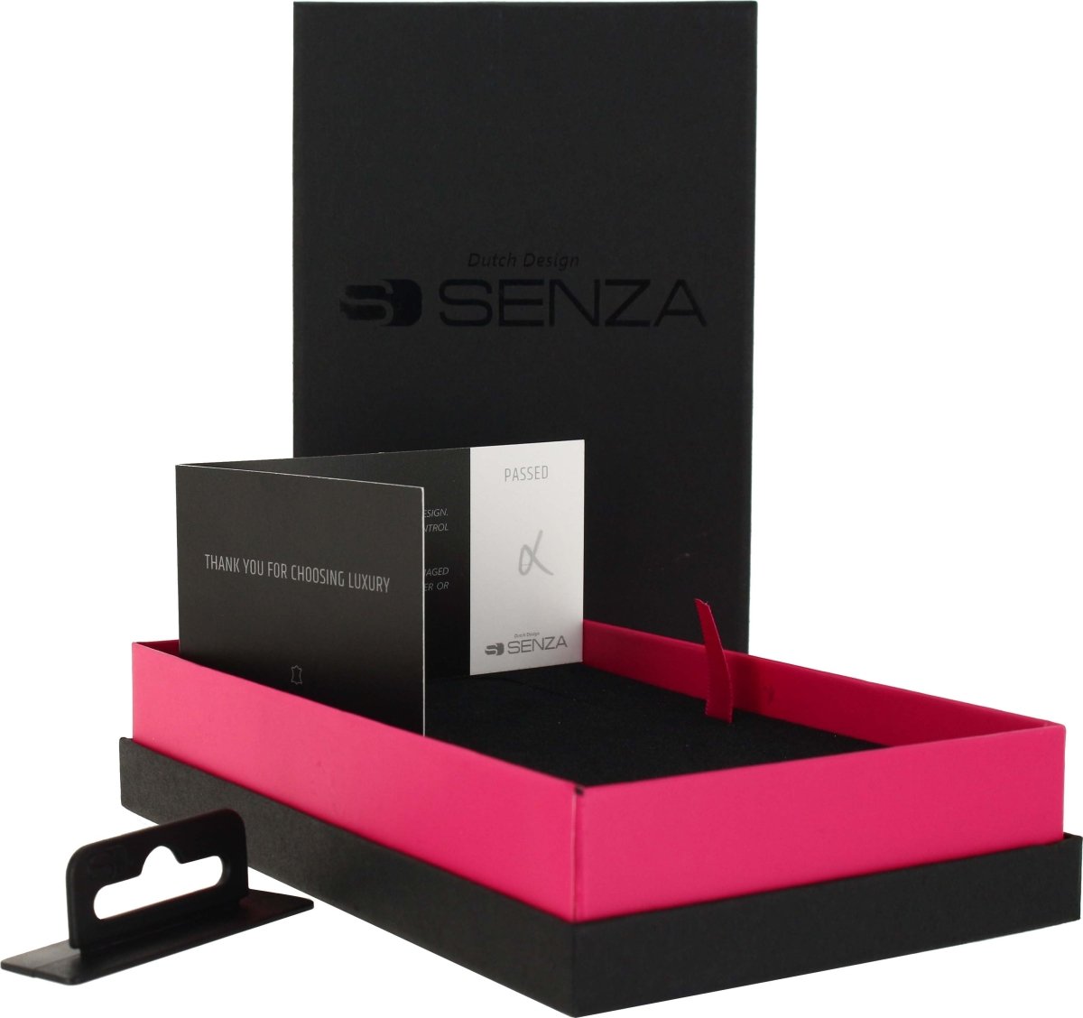 Senza Premium Leather Charge/Sync Cable Usb-C 1.5M. 15W Black - 123TelecomShop
