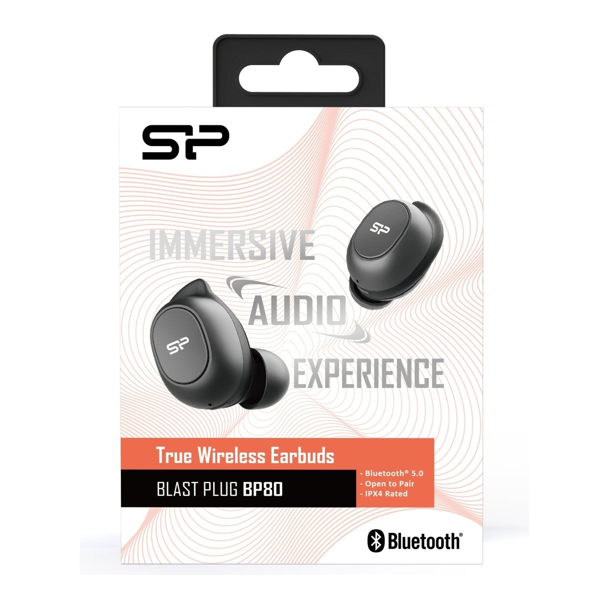 Silicon Power Bp80 Silicon Power Tws Bluetooth Stereo Earbuds Black - 123TelecomShop