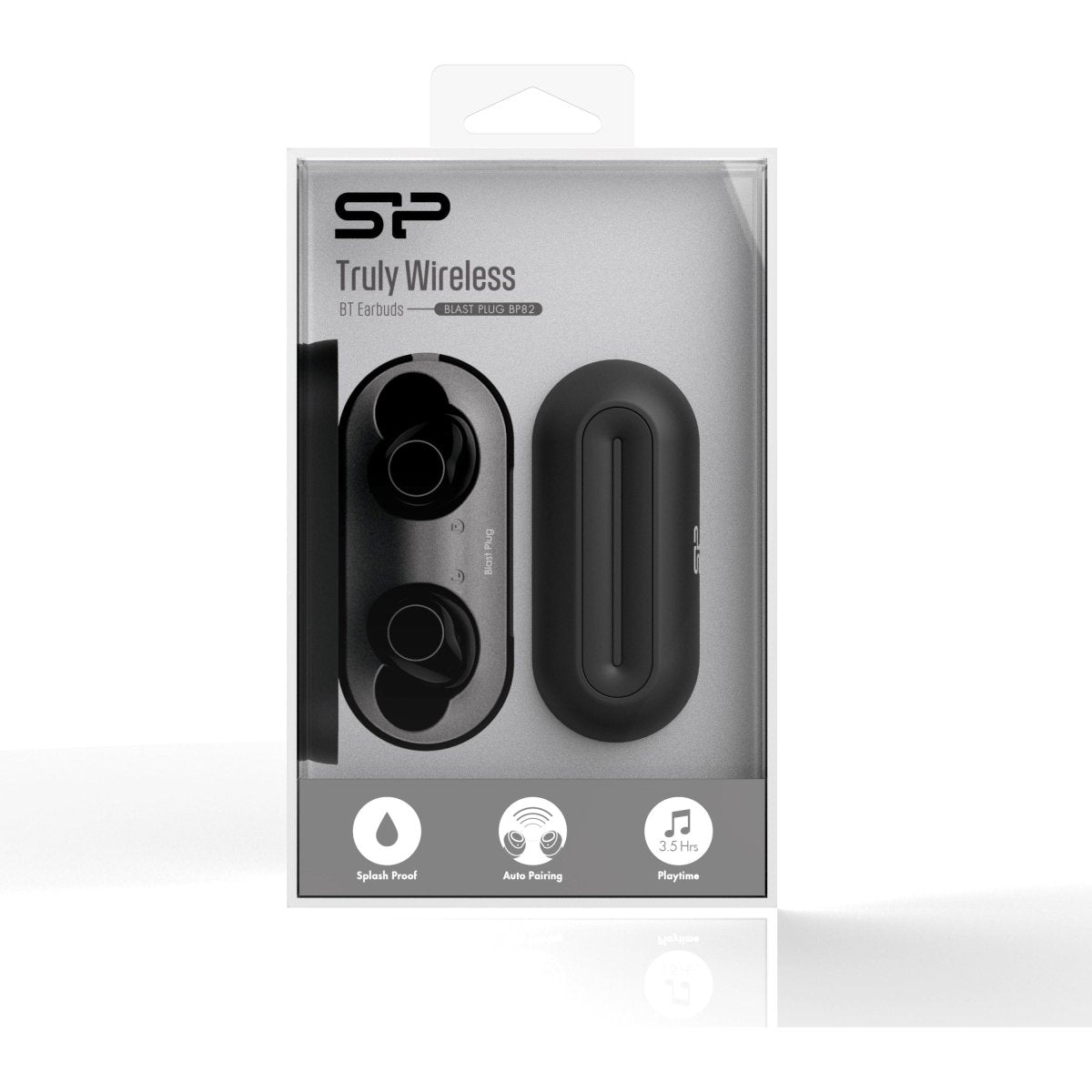 Silicon Power Bp82 Silicon Power Tws Bluetooth Stereo Earbuds Black - 123TelecomShop
