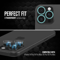 Striker Single Lens Glass Camera Protector - Transparent - Apple Iphone 14 Pro/14 Pro Max/16 Pro/16 Pro Max - 123TelecomShop