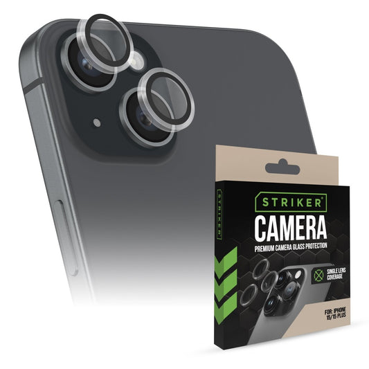 Striker Single Lens Glass Camera Protector - Transparent - Apple Iphone 15/15 Plus - 123TelecomShop
