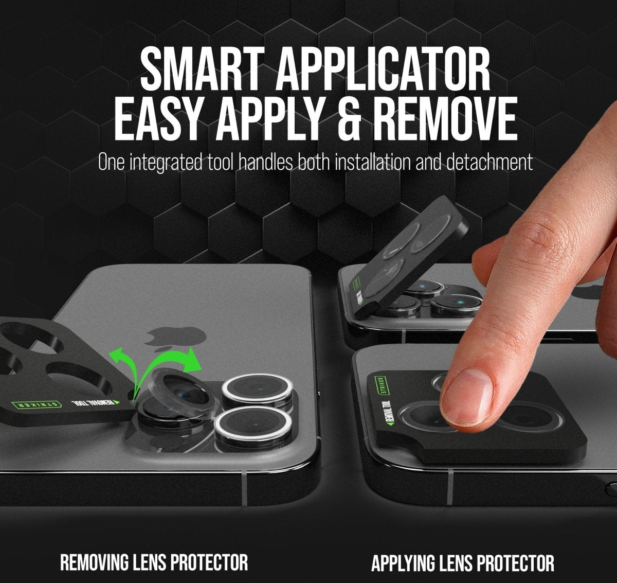 Striker Single Lens Glass Camera Protector - Transparent - Apple Iphone Air - 123TelecomShop