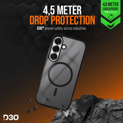 Striker X - Core - D3O Xtreme Impact Mag Case - Black - Samsung S25 5G - 123TelecomShop