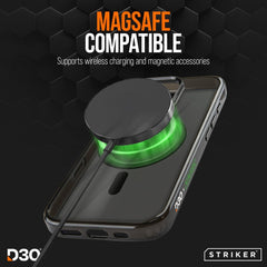 Striker X - Core - D3O Xtreme Impact Mag Case - Black - Samsung S25 5G - 123TelecomShop