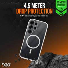 Striker X - Core - D3O Xtreme Impact Mag Case - Clear - Samsung S25 Ultra 5G - 123TelecomShop