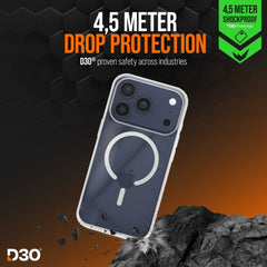 Striker X - Core - D3O Xtreme Impact Mag Case Pro - Clear - Apple Iphone 17 Pro - 123TelecomShop
