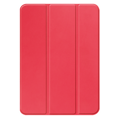 Just in Case Apple iPad 10.9 (2022) Hoes Tri-Fold Book Case Rood