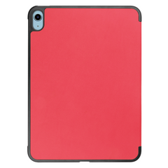 Just in Case Apple iPad 10.9 (2022) Hoes Tri-Fold Book Case Rood